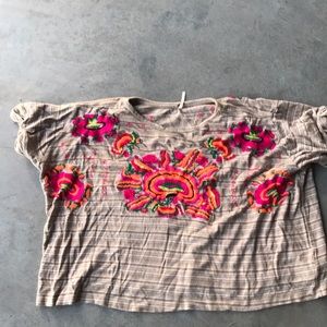 Free people mushroom shirt size XS